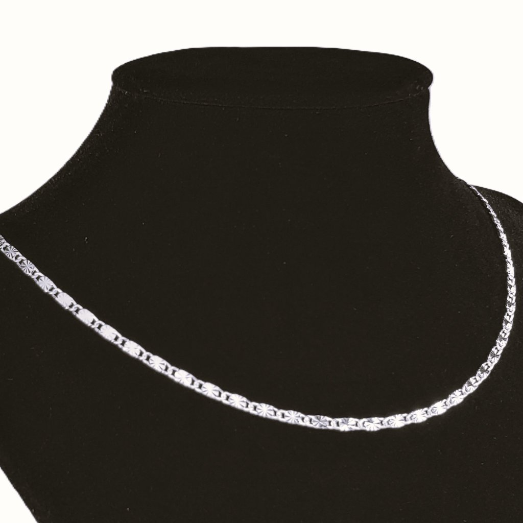 Solid 925 Sterling Womens Silver Flat Snake Chain Link Necklace Jewelry 18" Inch